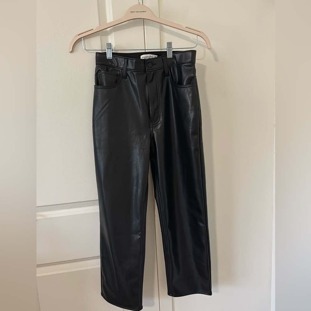 Abercrombie Ankle Leather Pants